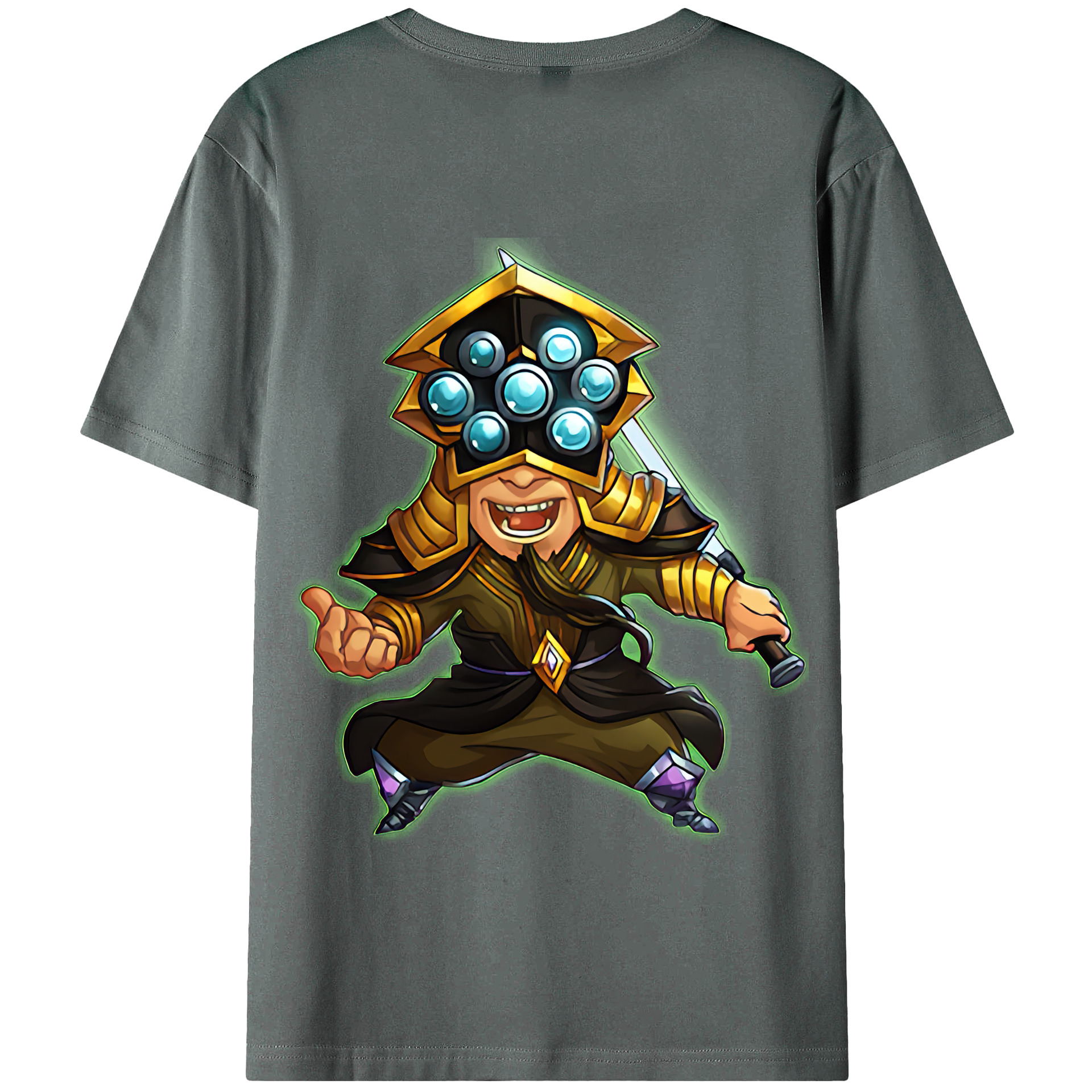 リーグ・オブ・レジェンド League of Legends LOL 綿100％半袖Tシャツ（背面プリント）